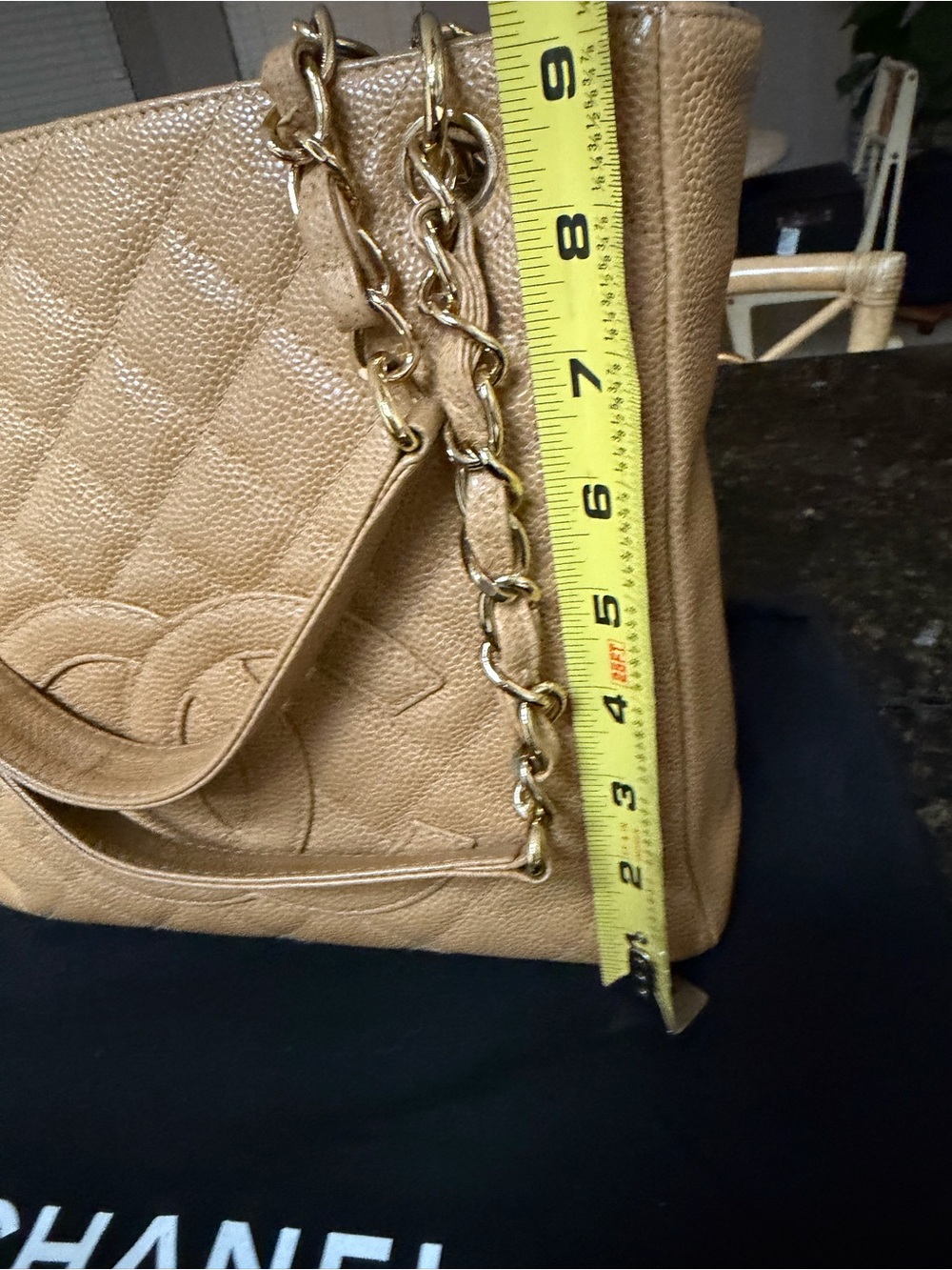 CHANEL Caramel Quilted CC Chain Shoulder Bag - Picture 10 of 12